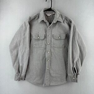Vintage Five Brother Flannel Shirt Mens Large 80s Cotton Button Up Made in USA